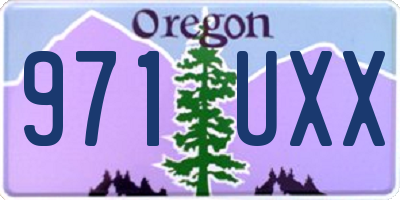 OR license plate 971UXX