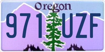 OR license plate 971UZF