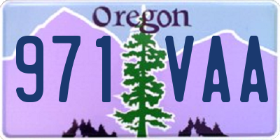 OR license plate 971VAA