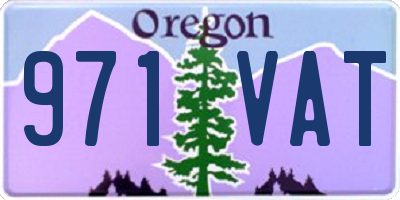 OR license plate 971VAT