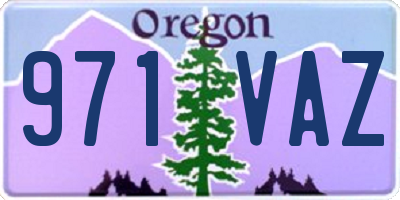 OR license plate 971VAZ