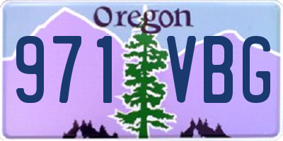 OR license plate 971VBG