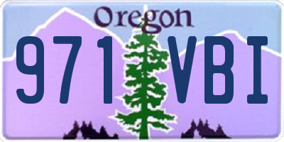 OR license plate 971VBI