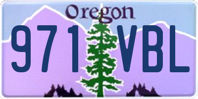 OR license plate 971VBL
