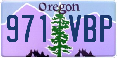 OR license plate 971VBP