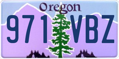 OR license plate 971VBZ