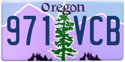 OR license plate 971VCB