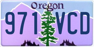 OR license plate 971VCD