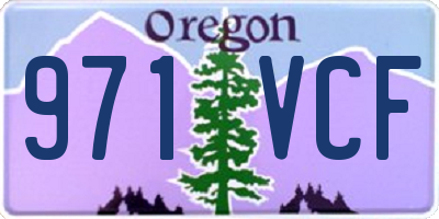 OR license plate 971VCF