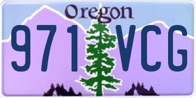 OR license plate 971VCG
