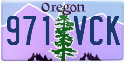 OR license plate 971VCK