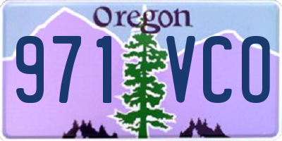 OR license plate 971VCO