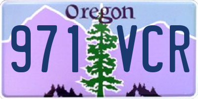 OR license plate 971VCR