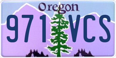 OR license plate 971VCS