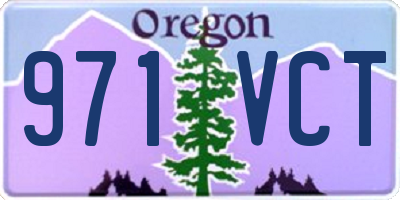 OR license plate 971VCT
