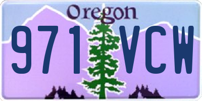 OR license plate 971VCW