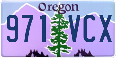 OR license plate 971VCX