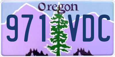 OR license plate 971VDC