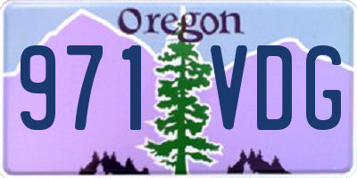 OR license plate 971VDG
