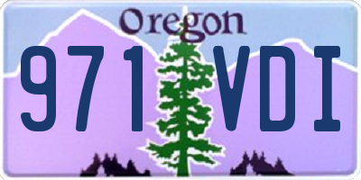 OR license plate 971VDI