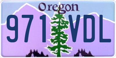 OR license plate 971VDL
