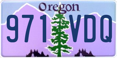 OR license plate 971VDQ