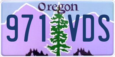 OR license plate 971VDS