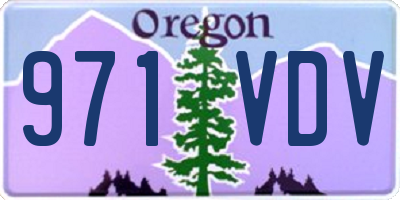 OR license plate 971VDV