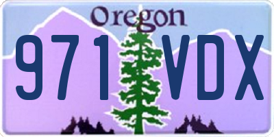OR license plate 971VDX