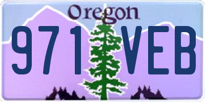 OR license plate 971VEB