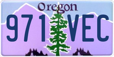 OR license plate 971VEC