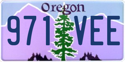 OR license plate 971VEE