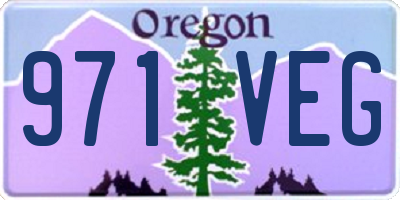 OR license plate 971VEG