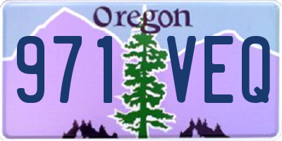 OR license plate 971VEQ