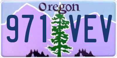 OR license plate 971VEV