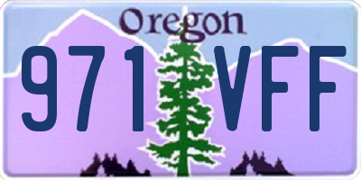 OR license plate 971VFF