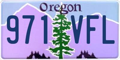 OR license plate 971VFL