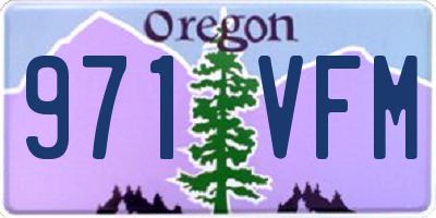 OR license plate 971VFM