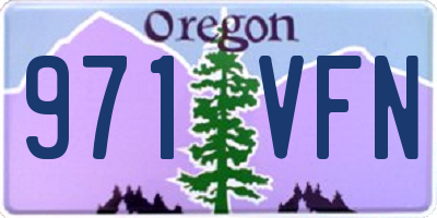 OR license plate 971VFN