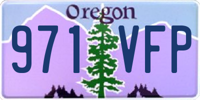 OR license plate 971VFP