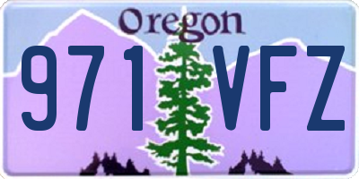 OR license plate 971VFZ