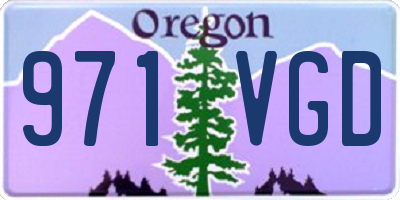 OR license plate 971VGD