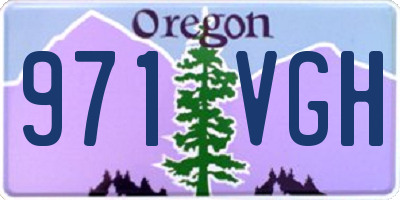 OR license plate 971VGH