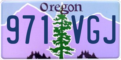 OR license plate 971VGJ