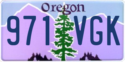 OR license plate 971VGK