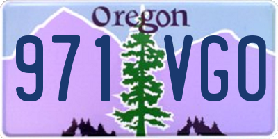 OR license plate 971VGO