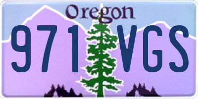 OR license plate 971VGS