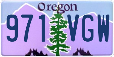 OR license plate 971VGW
