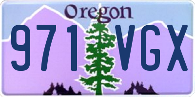 OR license plate 971VGX