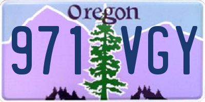 OR license plate 971VGY